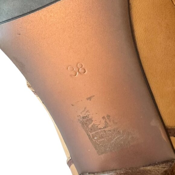 L'Artiste by Spring Step Bambco Leather Buckle Booties Floral Embroidery Size 38 - Picture 10 of 11